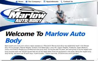 Marlow Auto Body & Service Center of Camp Springs website