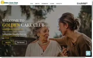 The Golden Care Club -Assisted Living Facility of Camp Springs website