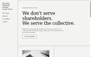 First Financial Federal Credit Union of Carney website