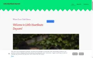 Little Heartbeats Daycare website