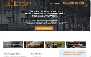 The Accident Injury Law Center of Carney website