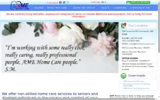 AME Home Care website