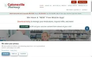 Catonsville Pharmacy website