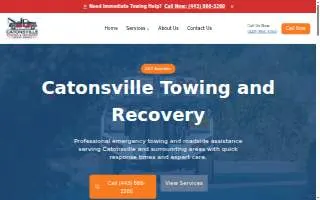 Catonsville Towing & Recovery website