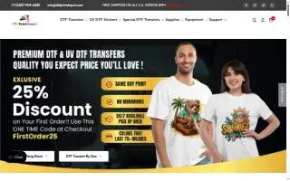 DTF Print Depot of Catonsville website