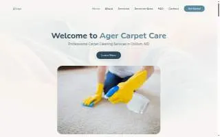 Ager Carpet Care website