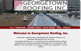 Georgetown Roofing website