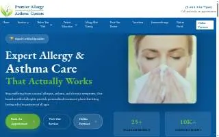 Asthma Allergy & Sinus Center website