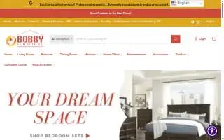 Bobby Furniture of Clarksburg website