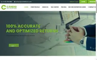 Candid Taxes website
