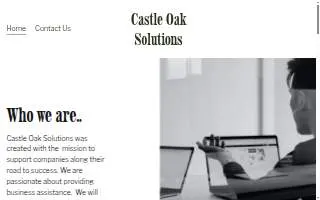 Castle Oak Solutions website
