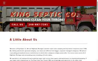 King & Sons Septic Service, LLC of Clarksburg website