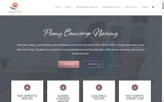 Peony Concierge Nursing LLC website