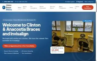 Clinton Braces and Invisalign website