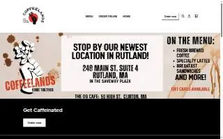 Coffeelands website