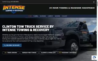 Intense Towing & Recovery website