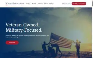 Patriots Law Group of Clinton website