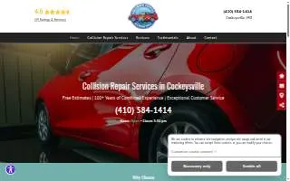 Collision Center of Cockeysville website