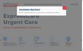 Children's Urgent Care website