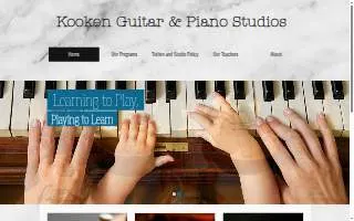 Kooken Guitar & Piano Studios website