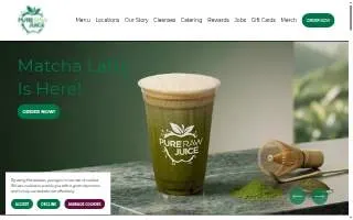 Pure Raw Juice of Cockeysville website