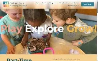 College Park Nursery School website