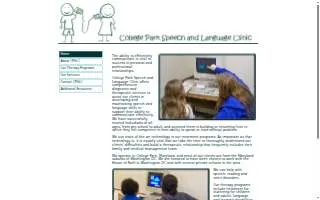 College Park Speech and Language Clinic website