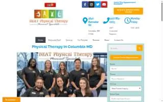 BEAT Physical Therapy website