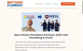 Best Choice Plumbers LLC website