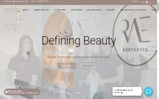 RAE Aesthetic website