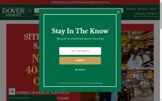 Dover Saddlery of South Riding website