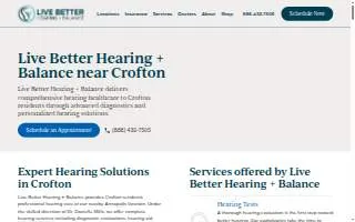 Hearing Healthcare Services website