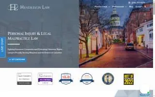 Henderson Law website