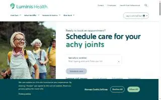 Luminis Health Physical Therapy Crofton website