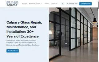 Glass Unlimited of Cumberland website