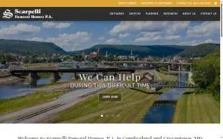 Scarpelli Funeral Home, P.A. website