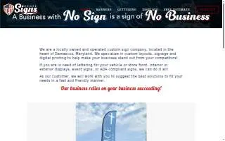 Henze Signs website