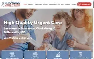 Innovative Urgent Care of Damascus website