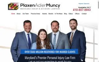 Plaxen Adler Muncy, P.A. of Damascus website