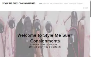 Style Me Sue Consignments website