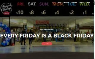 Black Friday Outlet website