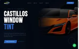 Castillos Window Tint website