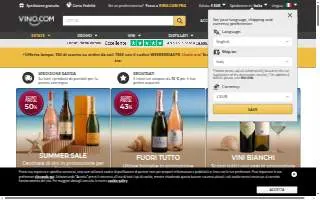 Vino Liquor & Bar website