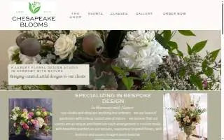 Chesapeake Blooms website