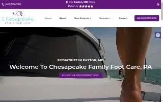 Chesapeake Family Foot Care, PA - Dr. Jose de Borja, Podiatrist website