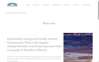 Community Title Network (formerly Real Estate Title & Escrow) website