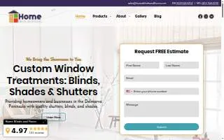 Home Blinds and Floors - Easton, MD website