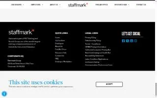 Staffmark of Bear website