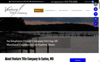 Venture Title Co website