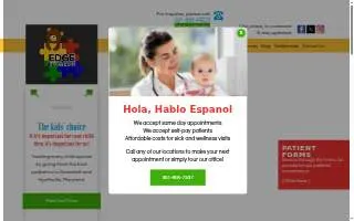 Edge Pediatrics website